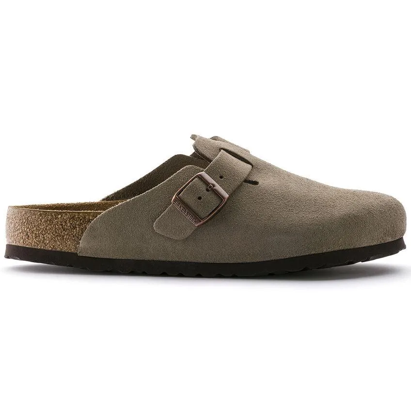 Zueco Boston Plantilla Blanda Suede Leather Ante Taupe - Imagen 7